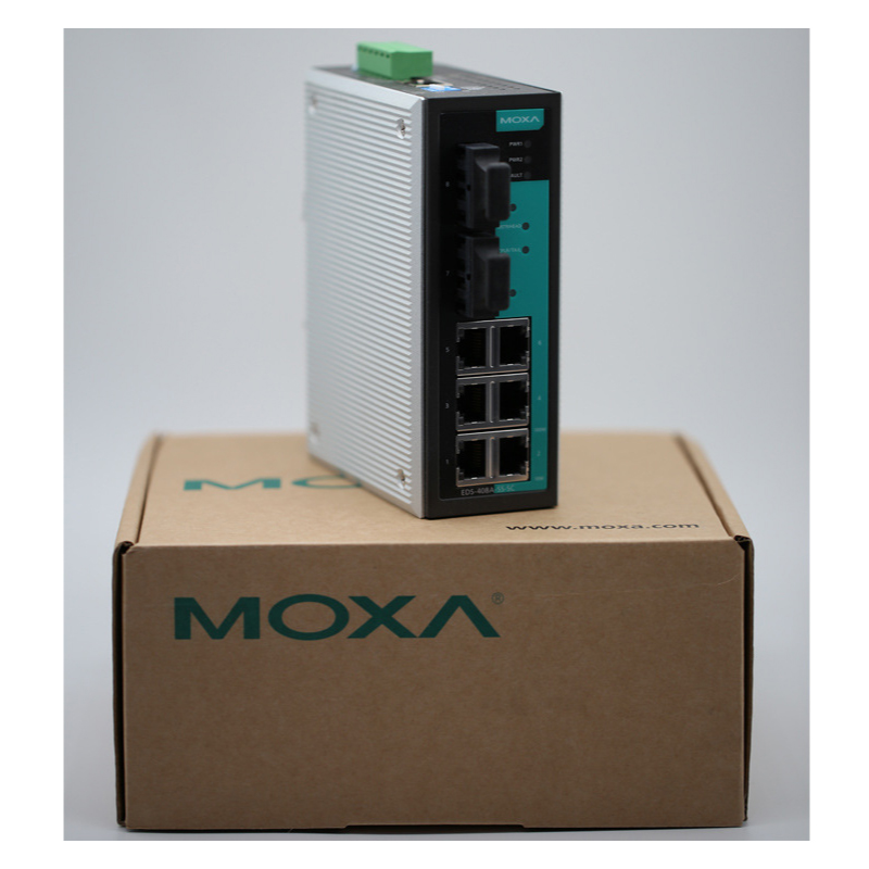 摩莎moxa 8口网管型 工业以太网交换机 EDS-408A-MM-SC（单位：台）