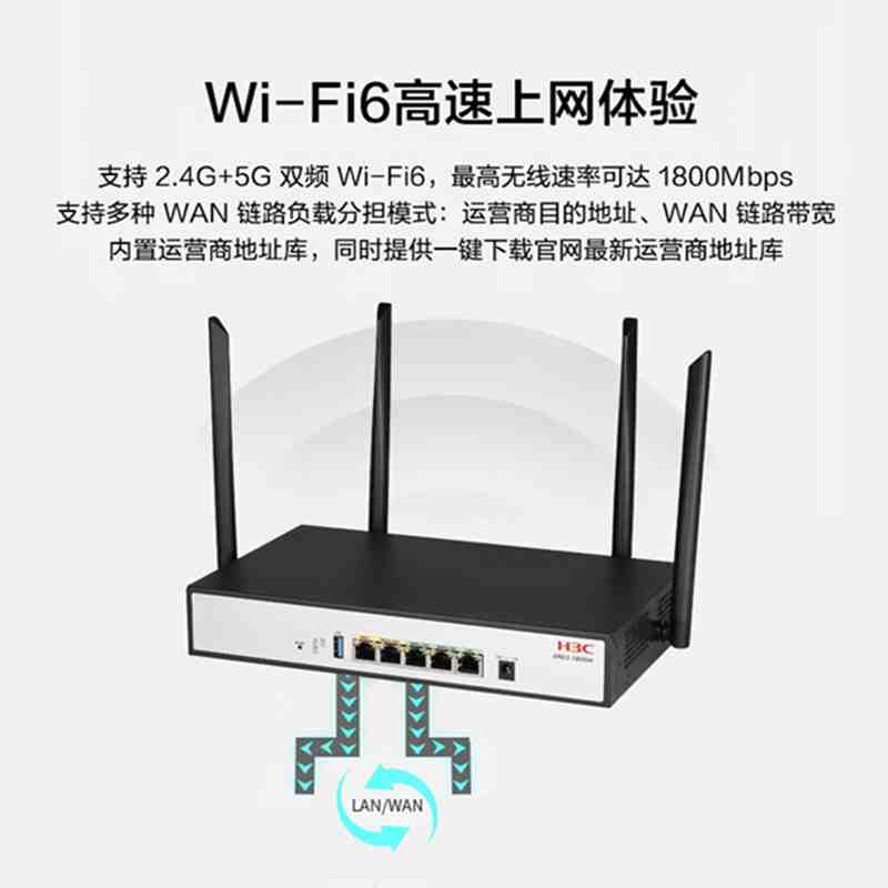新华三（H3C）1800M无线路由器双频千兆企业级(台)（四川专供）