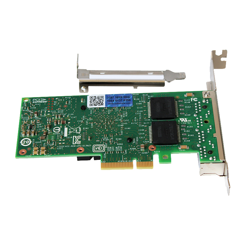英特尔（INTEL）I350-T4千兆网卡4口PCI-E服务器适配器I350T4BLK原装 I350-T4（单位：个）