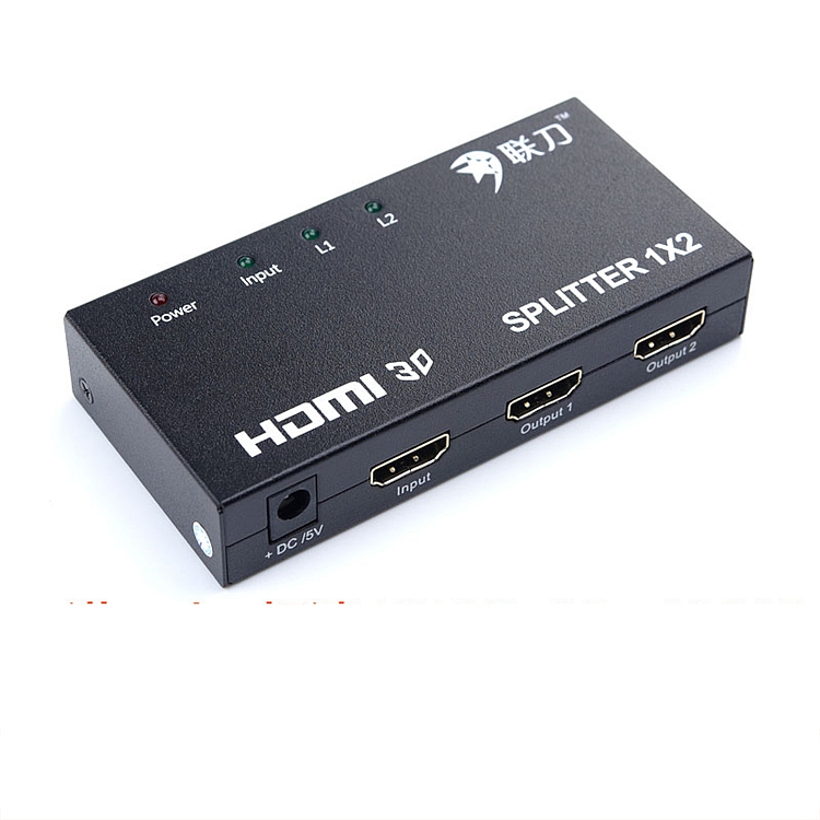 联刀D130101/HDMI分配器1/2黑色(个)