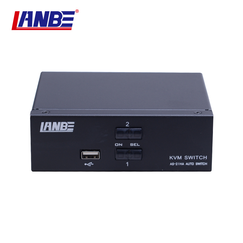 蓝宝AS-21HA/桌面式2口切换器/USB+HDMI+音频切换支持U盘打印共享