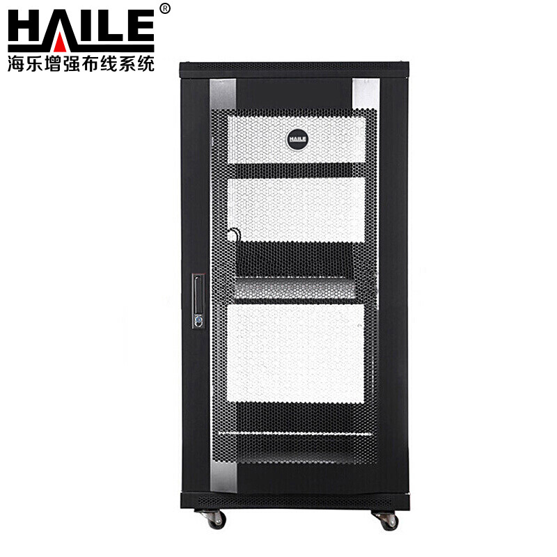 海乐（HAILE）服务器网络机柜22U 19英寸标准 宽*深（600*600mm）1.2米 网孔门 A1-6622（台）