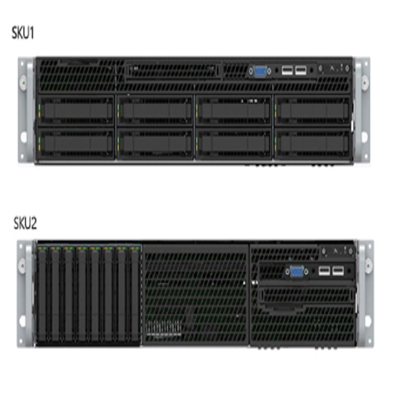 AMAXXP－22301G存储服务器黑色（2*Intel Xeon Silver 4210R 2.4G/4*32GB/2*480GB+3*8TB/LSI MegaRAID SAS 9361－8I/1300W(1+1)冗余白金电源）(单位：台)