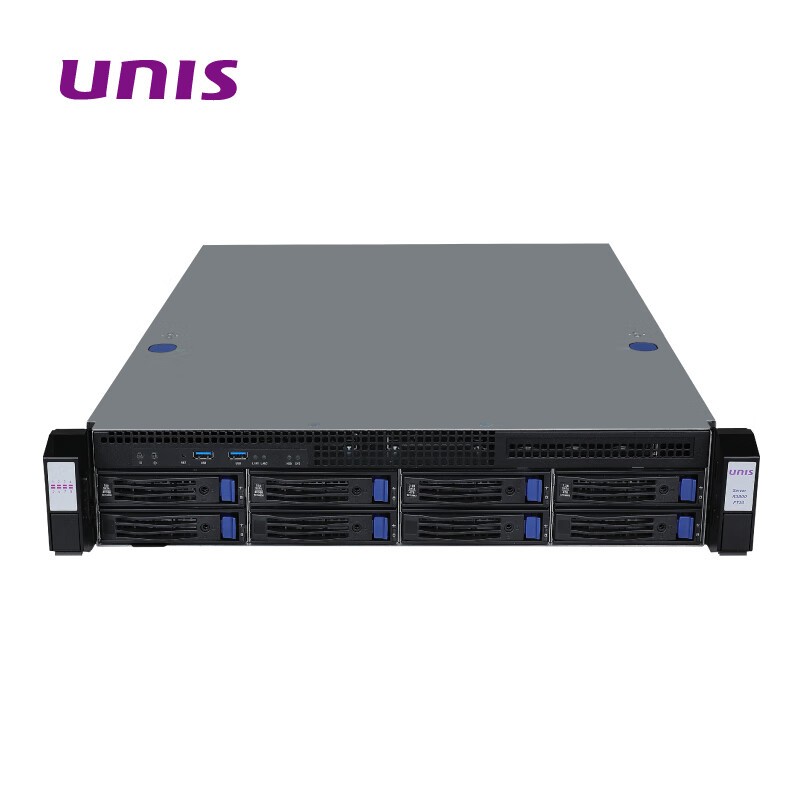 紫光（UNIS）0102005916服务器/工作站  Server R3800FT20 G3 机架式服务器 2U 飞腾 2.2GHZ 64核 DDR4 128GB 960GB 32TB 银河麒麟 V10