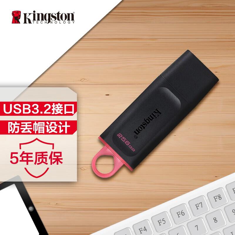 金士顿(Kingston) DTX 256GB USB3.2 Gen 1 优盘 (计价单位：个) 黑色