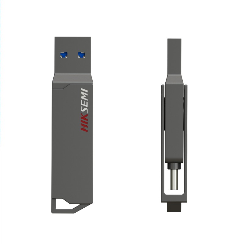 海康威视X307C双接口U盘64G/Type-C/USB3.1/灰色（个）