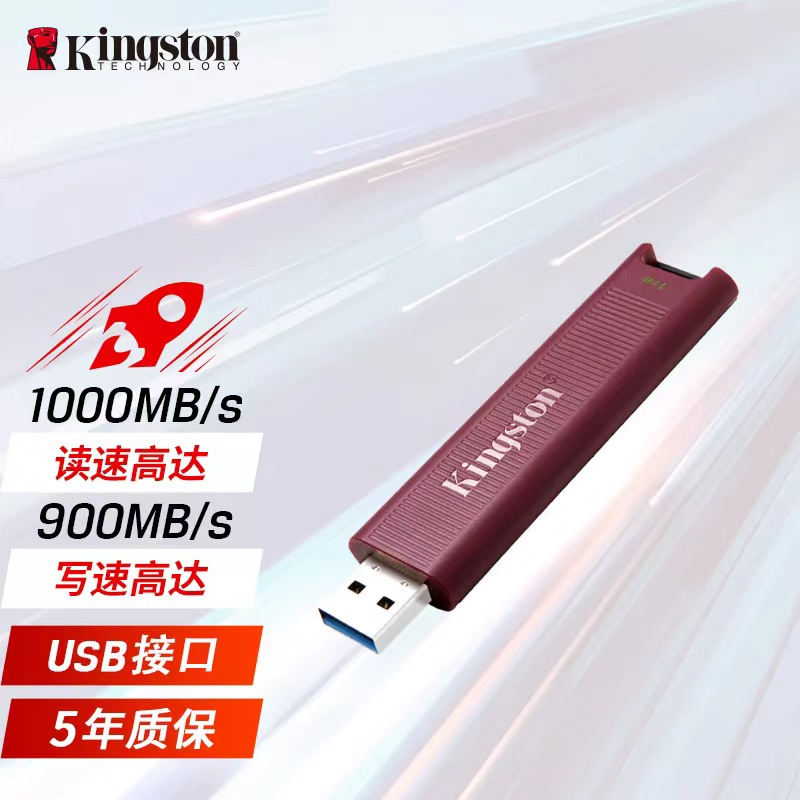 金士顿DTMAXA超极速固态U盘1TB/USB3.2/读速1000MB/s（个）