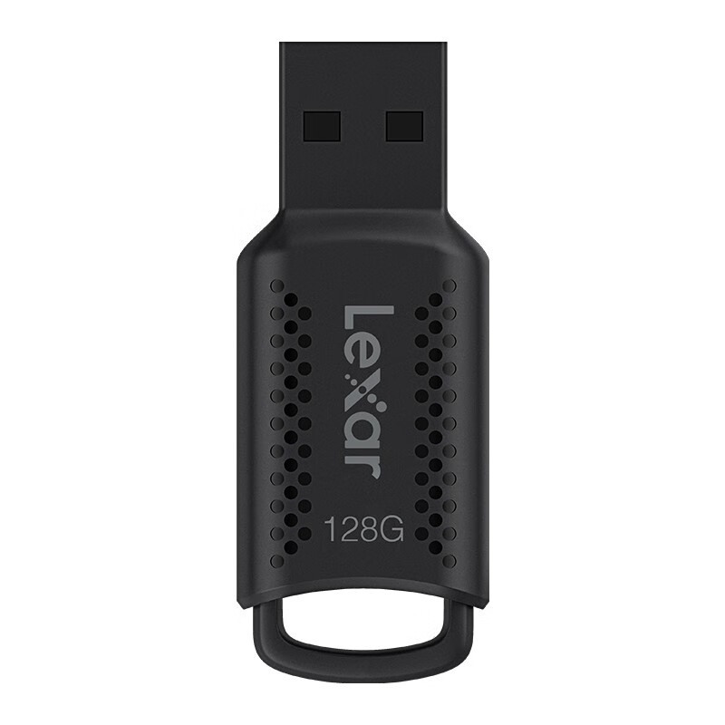 雷克沙V400系列U盘128G/USB3.0/磨砂外壳/黑色/内置加密软件（个）