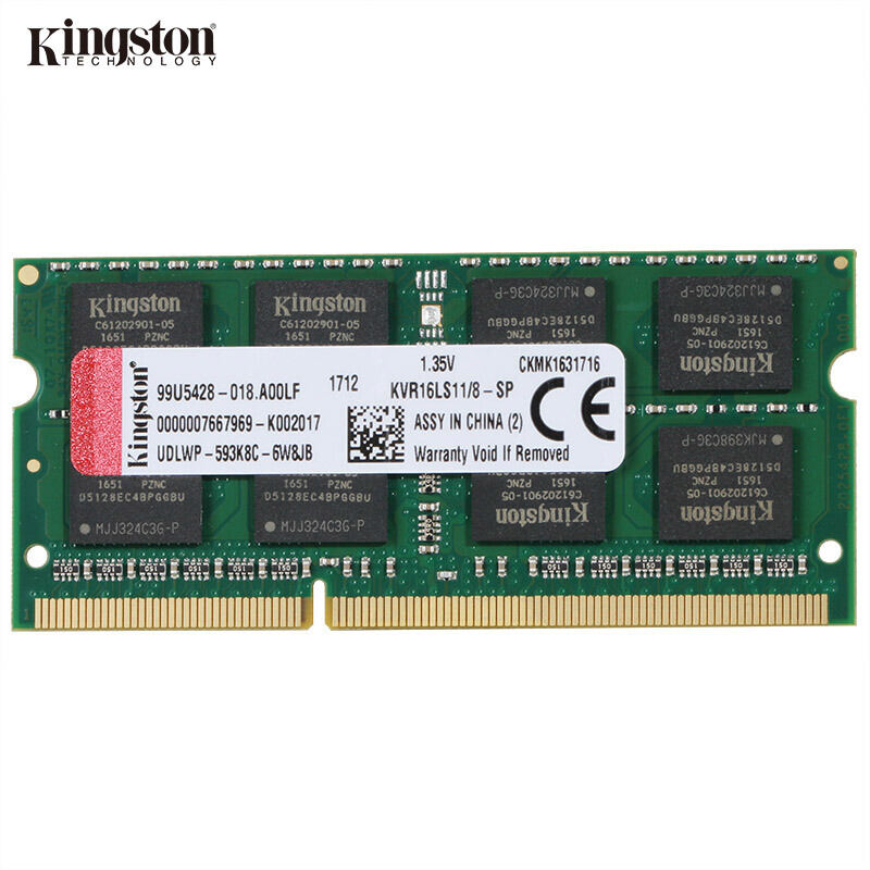 金士顿DDR3-1600低压笔记本内存条8GB(个)