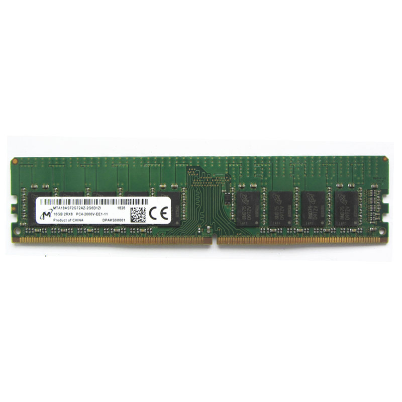 LMKJ 镁光/Micron PC4 DDR4 纯 ECC UDIMM 工作站 服务器内存条 16G DDR4 2666 ECC UDIMM（个）