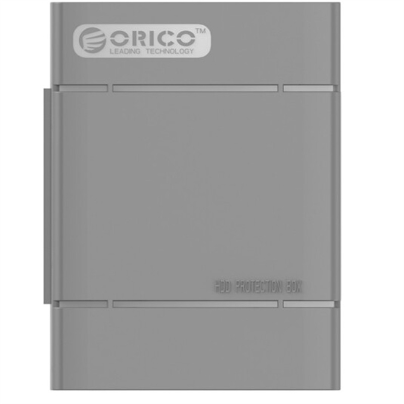 奥睿科(ORICO)3.5英寸硬盘保护盒 台式机硬盘收纳盒 防潮/防震/耐压/抗摔保护套保护包 带标签 灰色PHP35（单位：个）