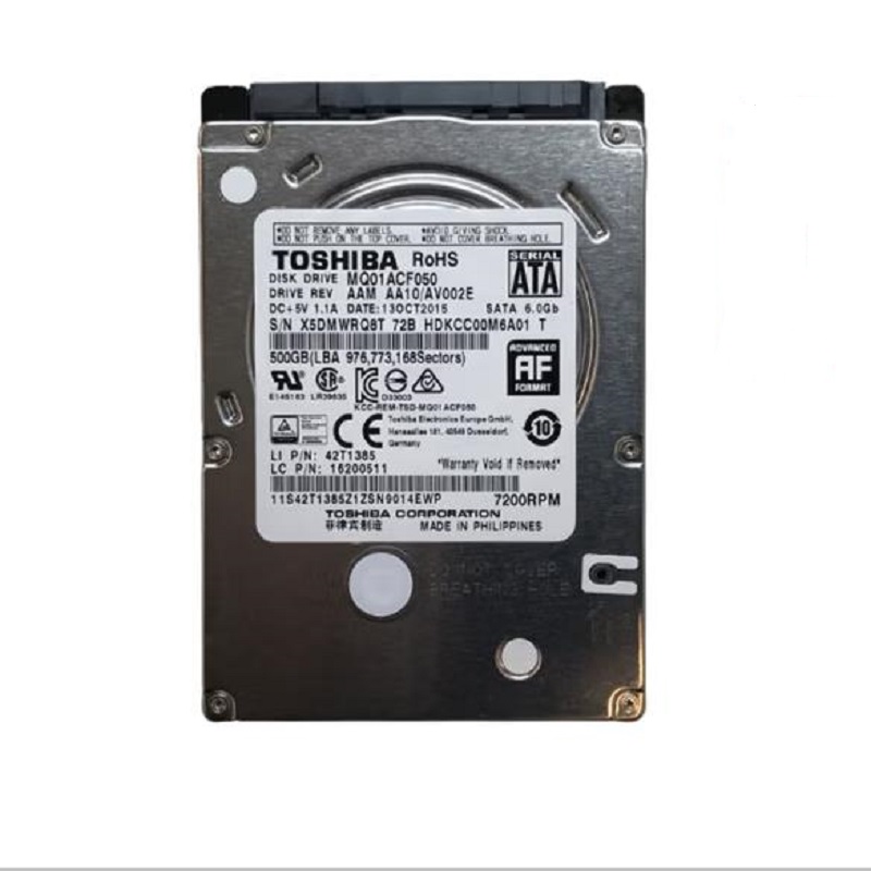东芝（TOSHIBA）MQ01ACF050机械硬盘 500GB SATA3(单位：个)