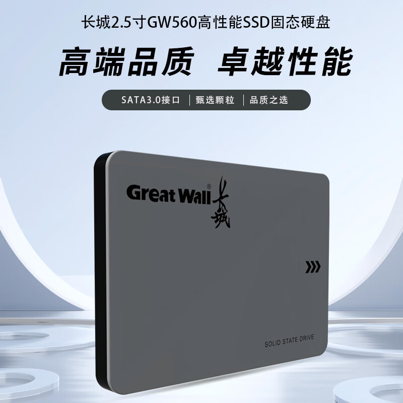 长城GW560固态硬盘256G/SATA3.0/2.5寸（个）