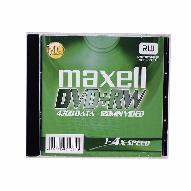 麦克赛尔DVD+RW/4速4.7G台产可擦写空白光盘光盘(张)