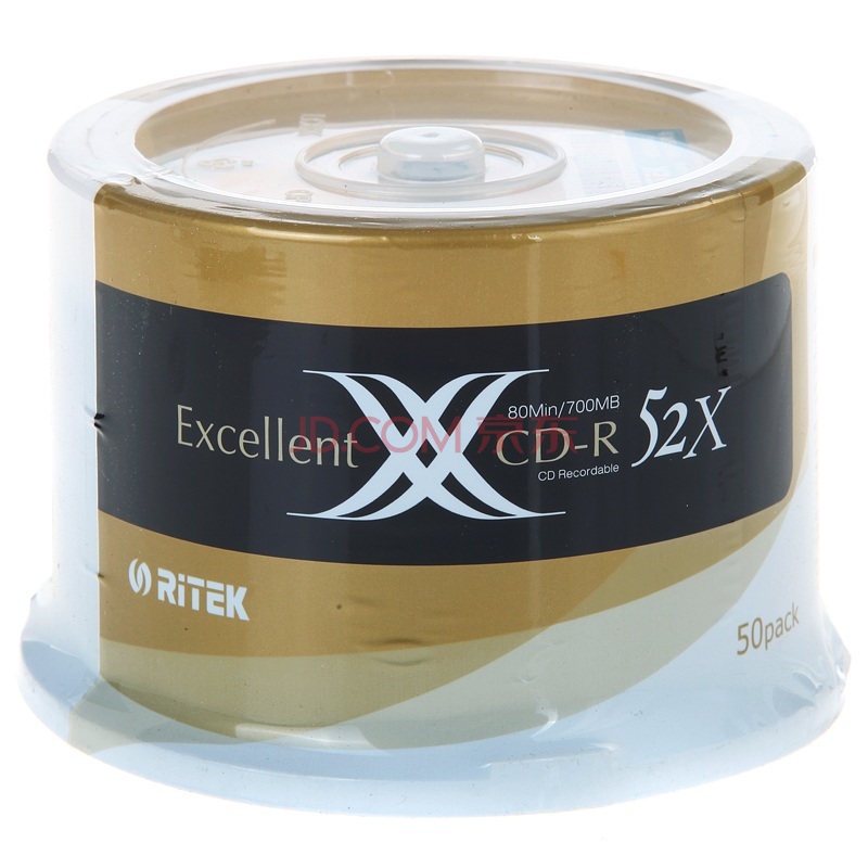 铼德X系列金龙CD-R 52速700M 空白光盘/光碟/刻录盘 桶装50片（桶）