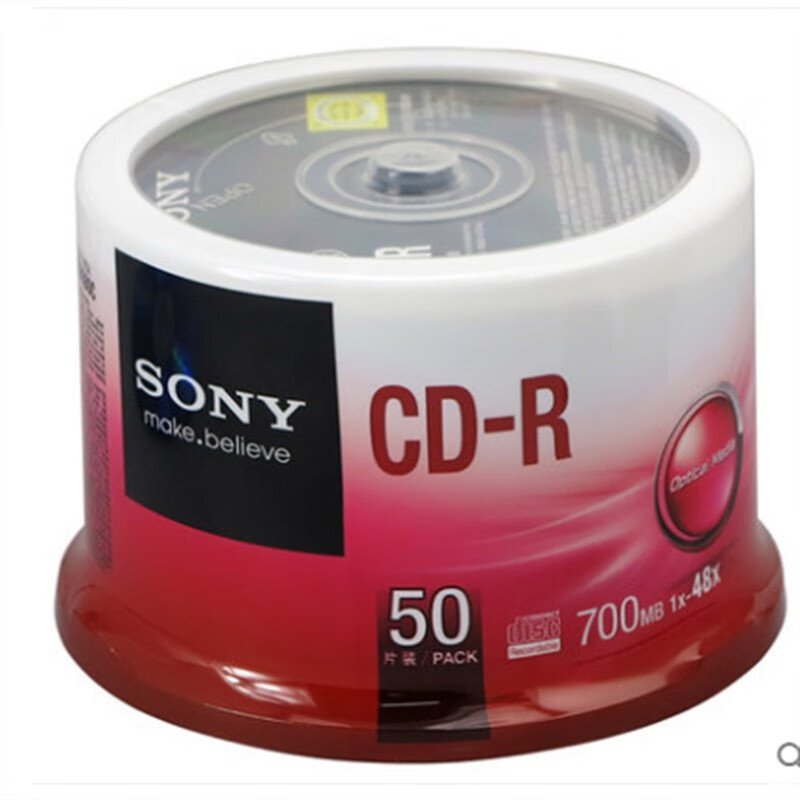 索尼（SONY）CD-R 光盘/刻录光盘 48速700M (单位：桶）