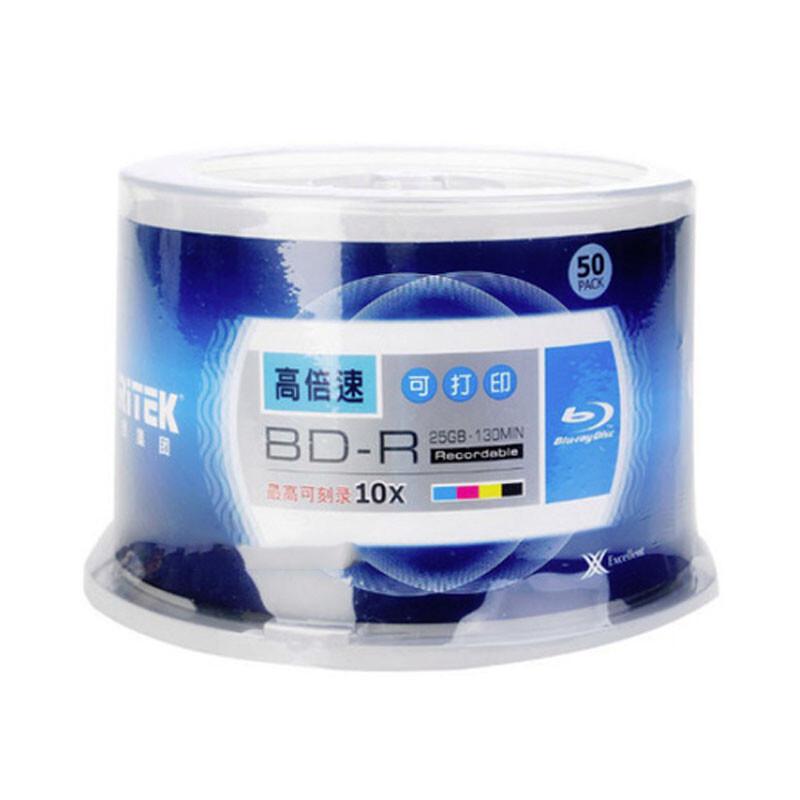 铼德(RITEK) BD-R 10速25G 可打印 光盘 50.00 张/筒 (计价单位：筒) 白色