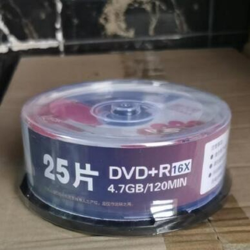 天威DVD+R16X光盘4.7GB/120MIN 25片/盒(单位：盒)