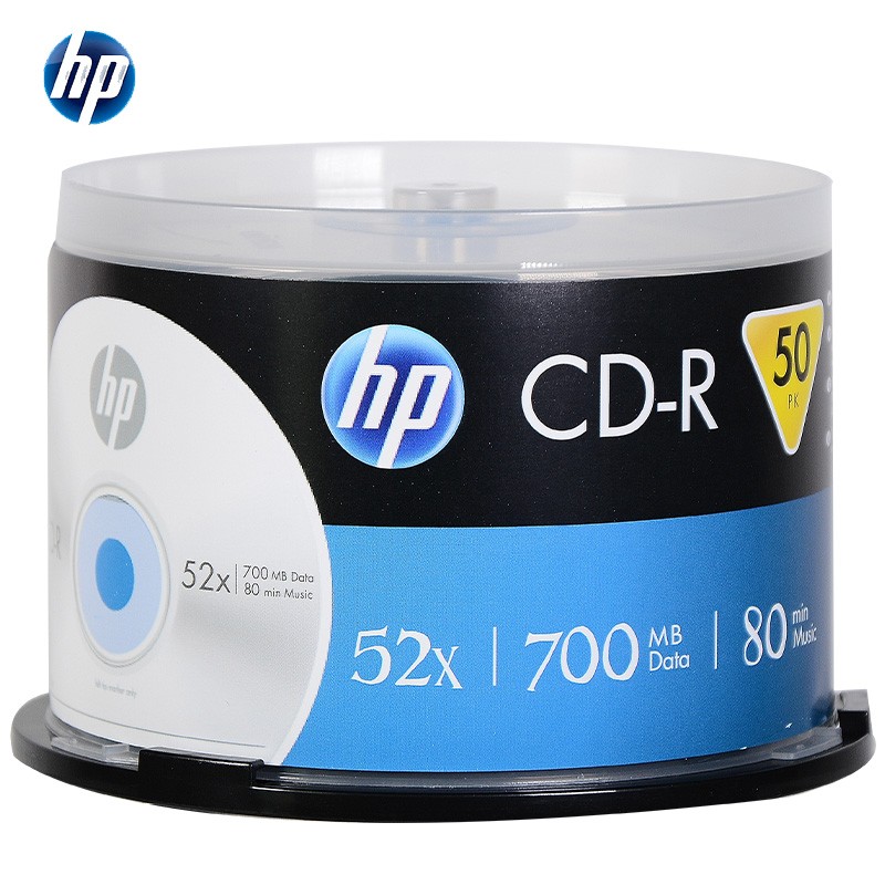 惠普（HP） CD-R 光盘/刻录盘 空白光盘 桶装50片（桶）