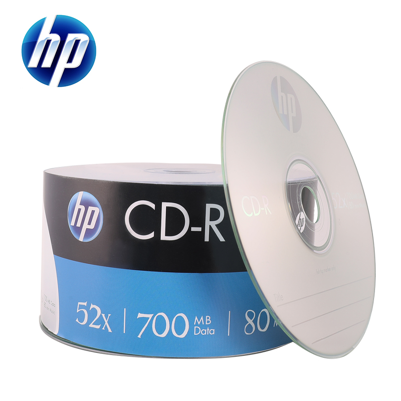惠普（HP） CD-R光盘/刻录光盘/空白光盘  50片塑封装（个）