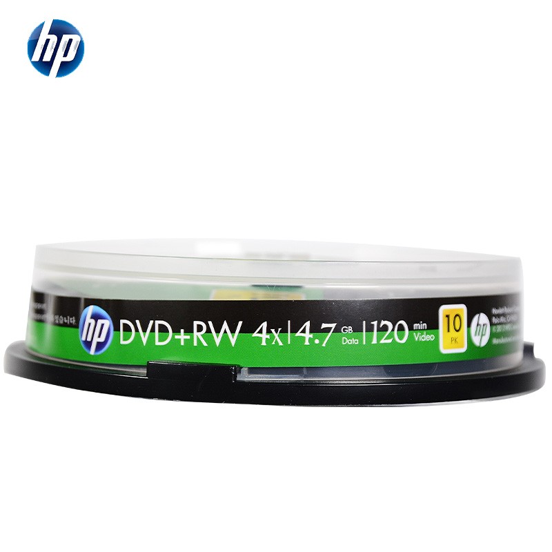 惠普（HP） DVD+RW可擦写 光盘/刻录盘 空白光盘 桶装10片（桶）
