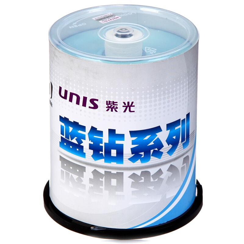 紫光DVD+R16速 4.7G 蓝钻系列 桶装100片（桶）