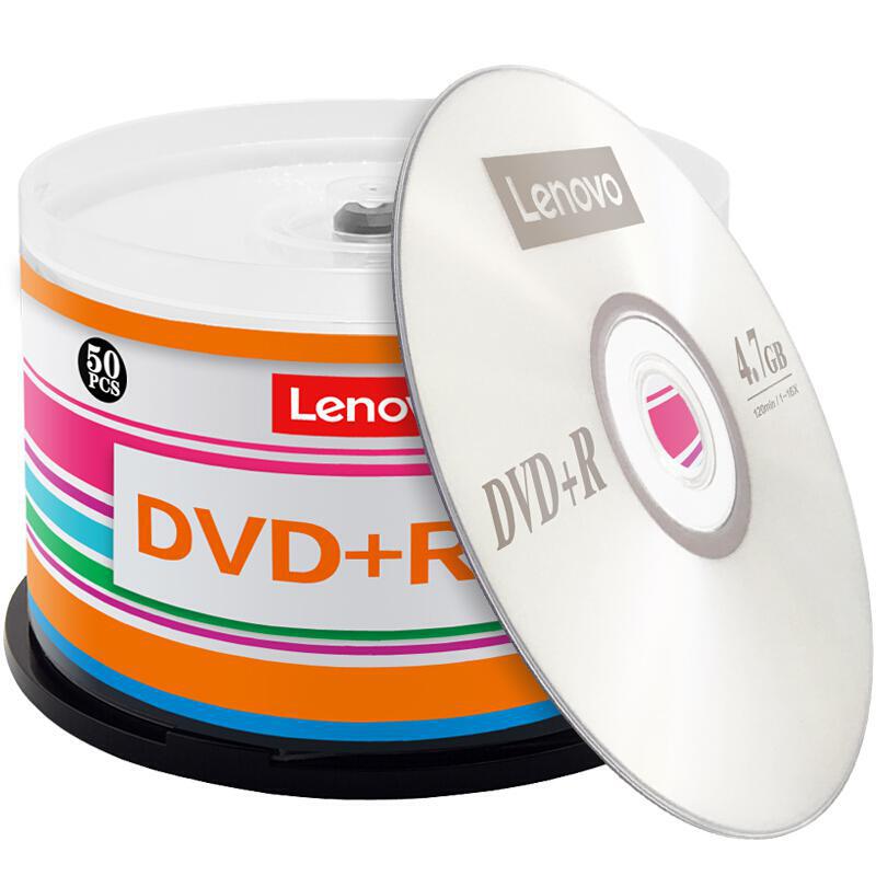 联想（Lenovo）DVD+R光盘/刻录盘16速4.7GB办公系列空白光盘50片/桶（桶）
