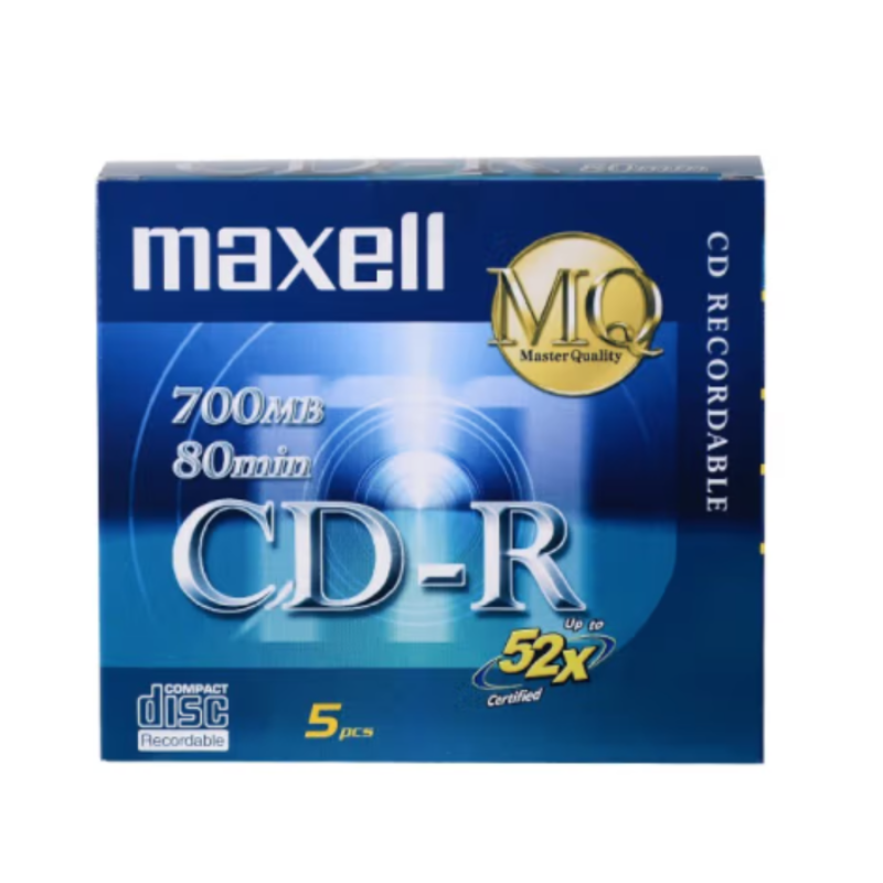 麦克赛尔52速 cd-r 空白光盘 700MB 单片装（片）