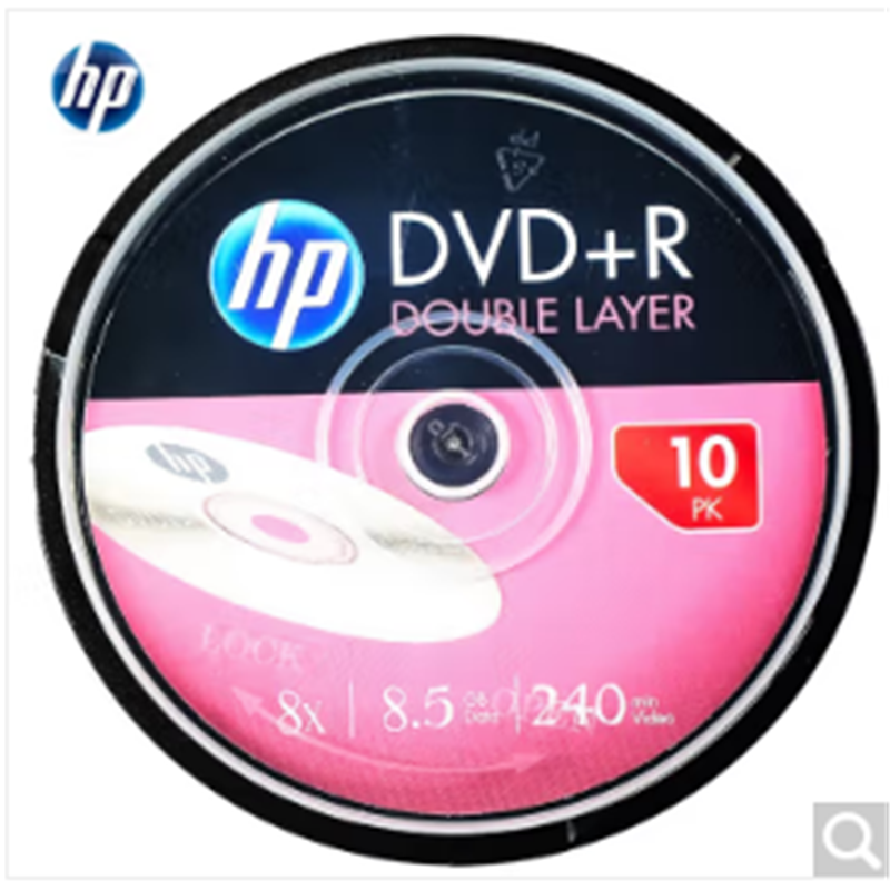 惠普（HP）DVD+R DL光盘 t(D9) 10片装8.5g(单位：盒)