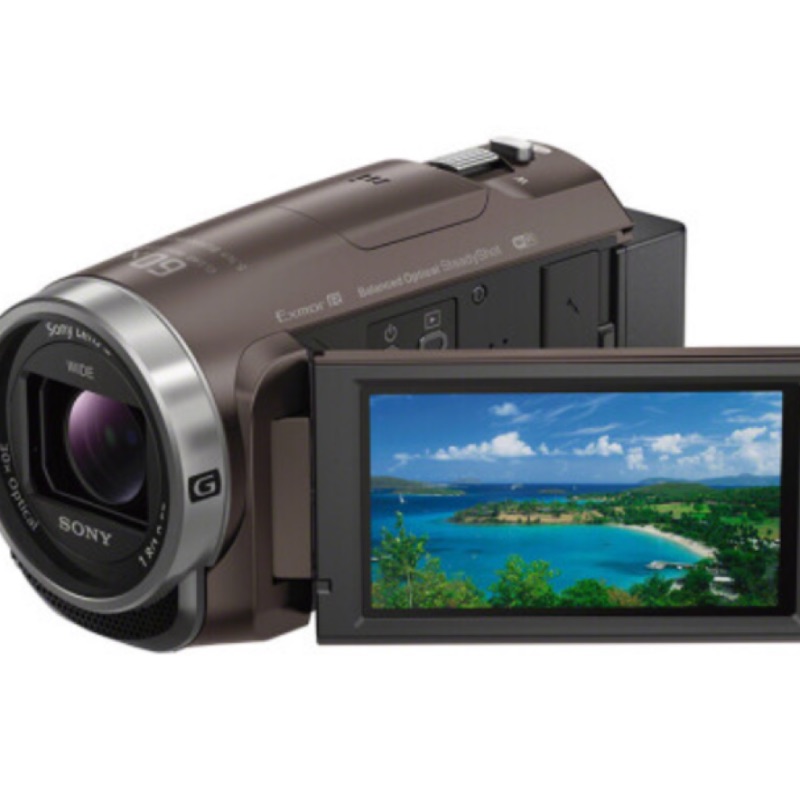 索尼（SONY）HDR-CX680 高清数码摄像机 5轴防抖 30倍光学变焦（棕色） 家用DV/摄影/录像 256G套装（套）