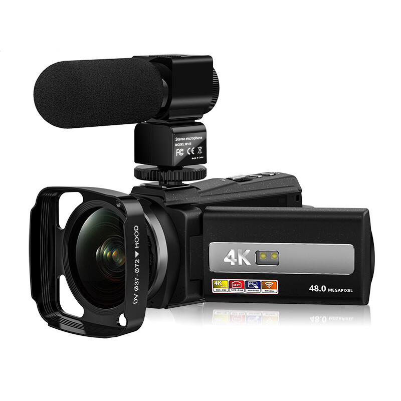 松典254K数码摄像机4K高清摄影录像机64G+补光灯+广角镜（套）