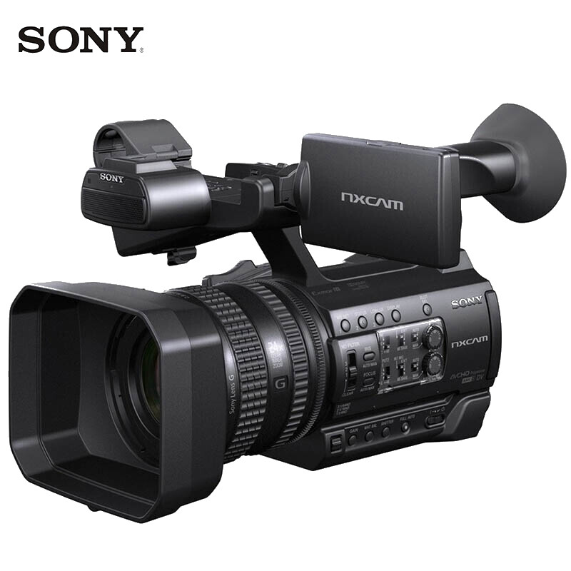 索尼HXR-NX100摄像机+闪迪256G高速卡X1+国产F970备用电池X2+摄像机包X1+国产机头话筒X1+沃尔夫刚JZ-961三脚架X1（套）