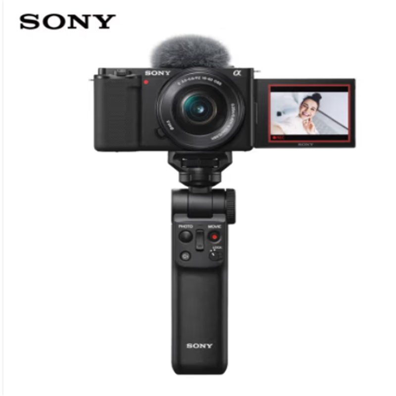索尼ZV-E10L Vlog微单数码相机（16-50）标准镜头黑色含手柄套装
