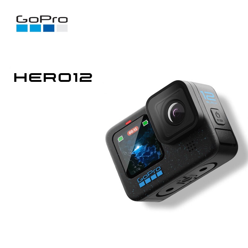 GoPro HERO12 Black运动相机标配+迷你自拍杆+雷克沙64G卡（套）