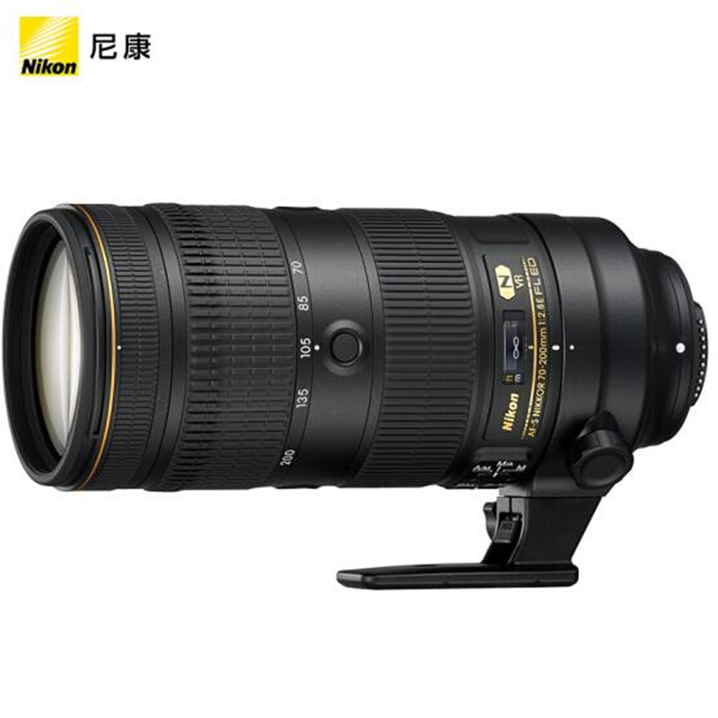 尼康(Nikon)AF-S 70-200mm f/2.8E FL ED VR镜头 配卡色CPL+ND1000+GND0.9+包大师套（套）