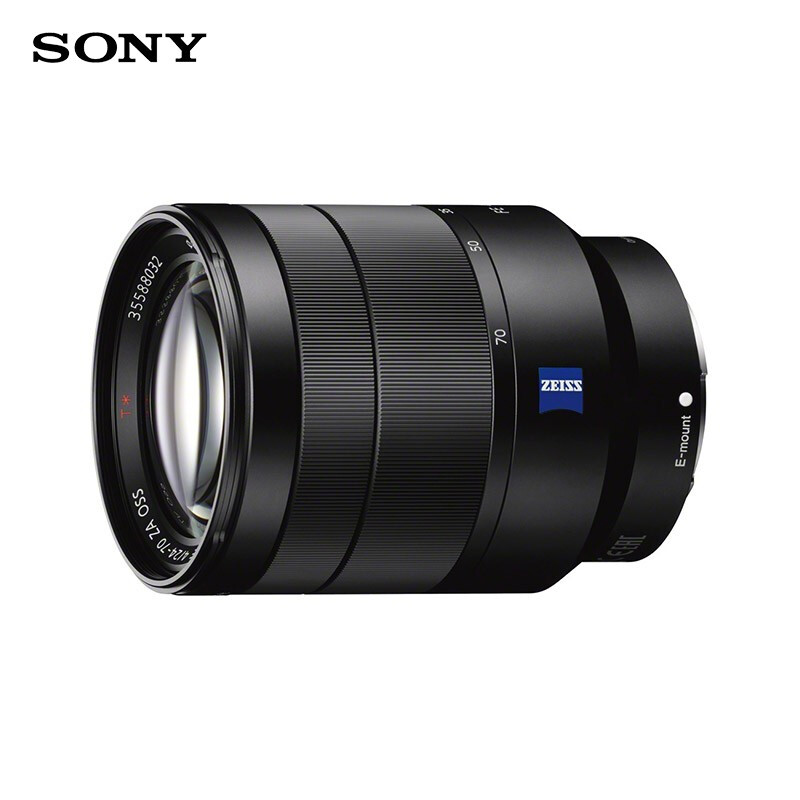 索尼 FE 24-70mm F4 ZA OSS 蔡司全画幅标准变焦镜头(24-70F4) 黑色 标配（个）