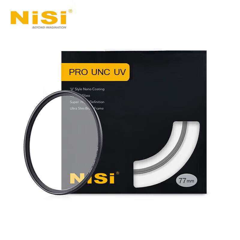 耐司（NiSi）超薄铜框UNC UV镜 77mm 双面多层镀膜单反微单相机镜头保护滤镜（个）
