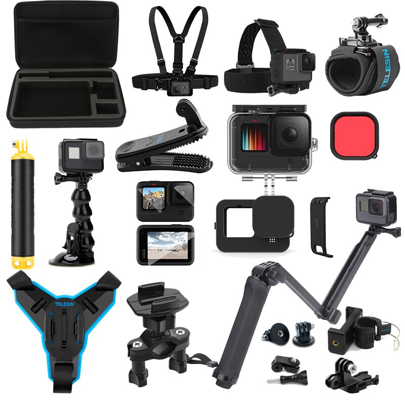 TELESIN GoPro配件gopro9入门套装运动相机实惠套装（套)