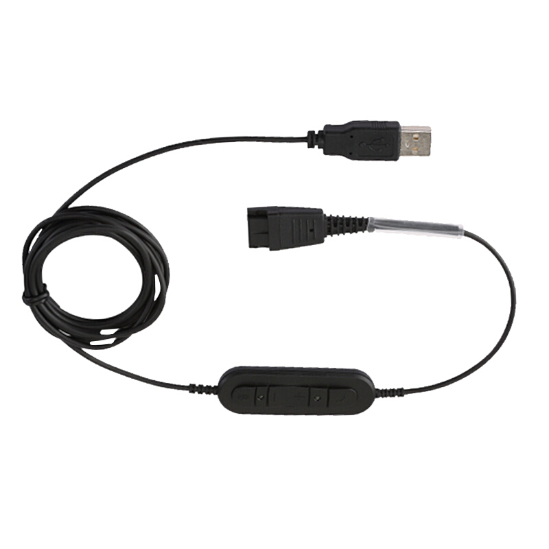 麦尔迪(MAIRDI)话务耳机配件 QD线材USB线PLT/GN接口（根）