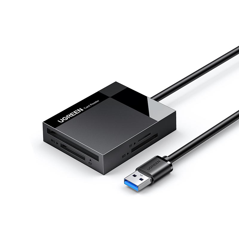 绿联 USB3.0 支持SD/TF/CF/MS型多功能四合一读卡器 线长1m（单位：个）
