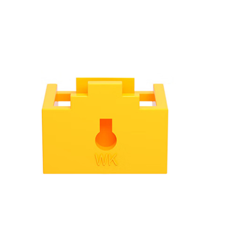 维智控 RJ45网口锁 可拆卸网口封堵器 （100个装+5把工具）黄色（40471）（件）
