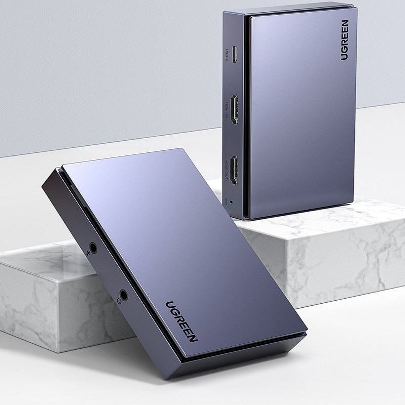 绿联CM410 HDMI高清视频采集卡10937 USB-C3.0/铝合金/4K款（个）