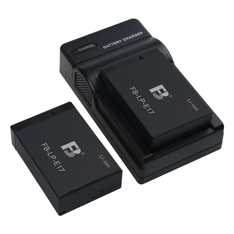 沣标/FB LP-E17电池充电器套装两电双充 适用于佳能750D 760D 800D 77D 200D M3/5/6（单位：套）黑色