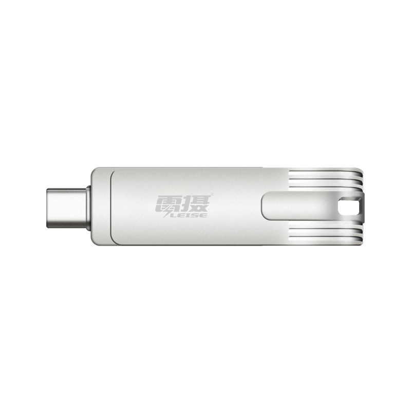 雷摄（LEISE） LSUP3 128G Type-C USB3.0 手机电脑二合一U盘 双接口手机电脑通用车载高速优盘 银色（个）
