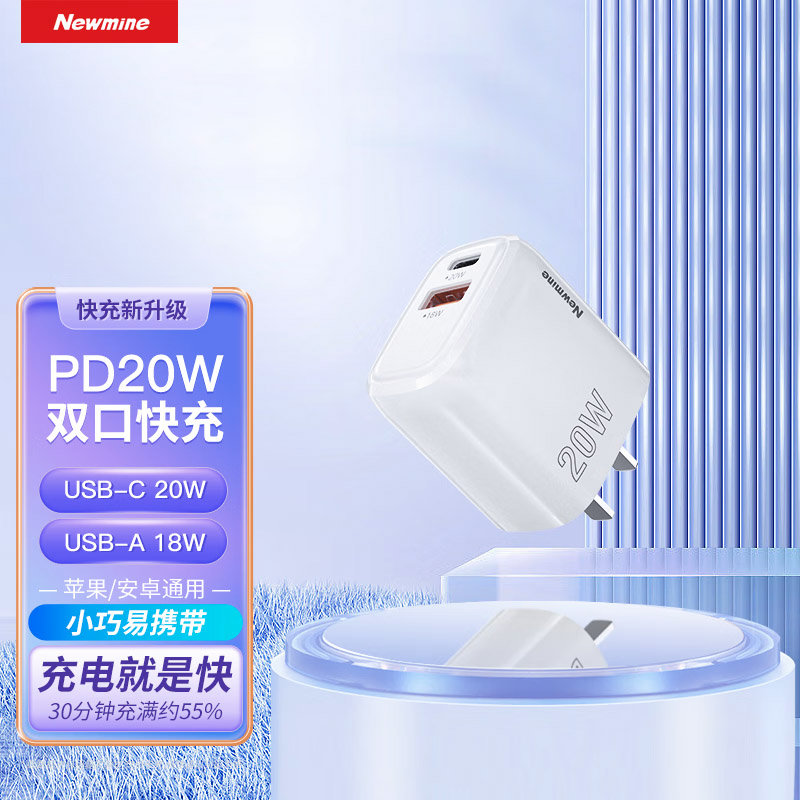 纽曼（Newmine）ZD20B-AC充电器白色(单位：个)