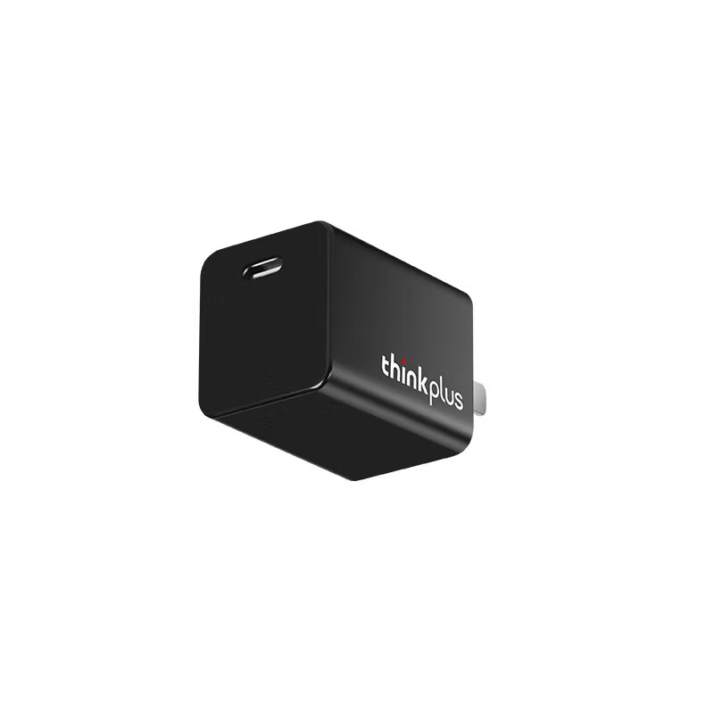 联想 thinkplus GaN USB-C Nano 迷你适配器 65W 黑 4X21H24897