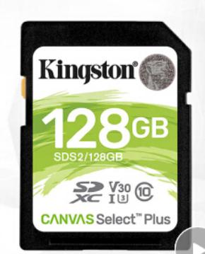 金士顿  U3 V30 SD存储卡 高速升级版 写速85MB/S