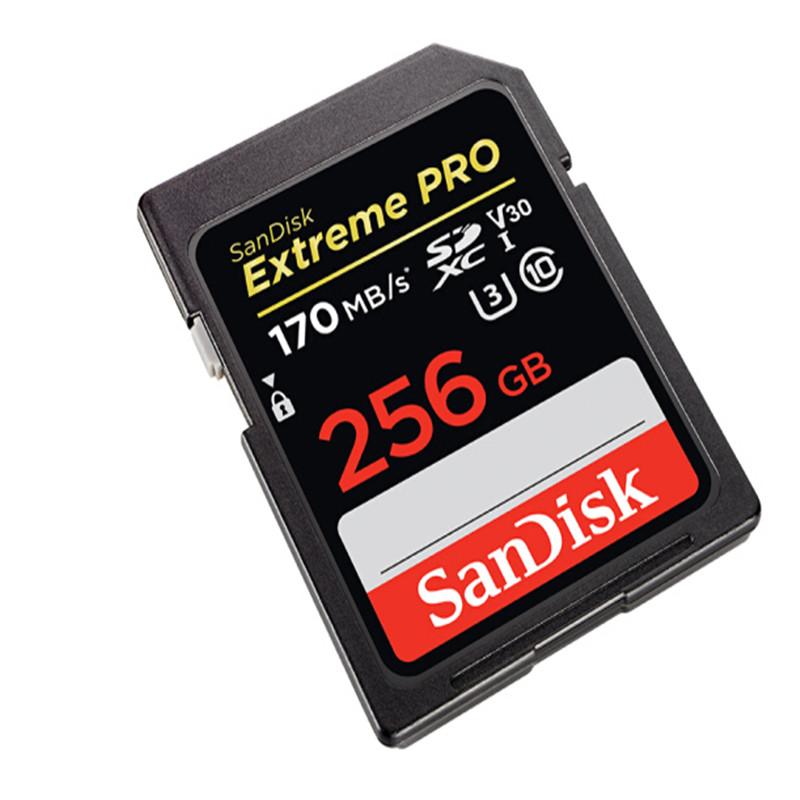 闪迪（SanDisk）256GB SD存储卡 U3 C10 V30 4K至尊超极速版数码相机内存卡 读速170MB/s 写速90MB/s（张）