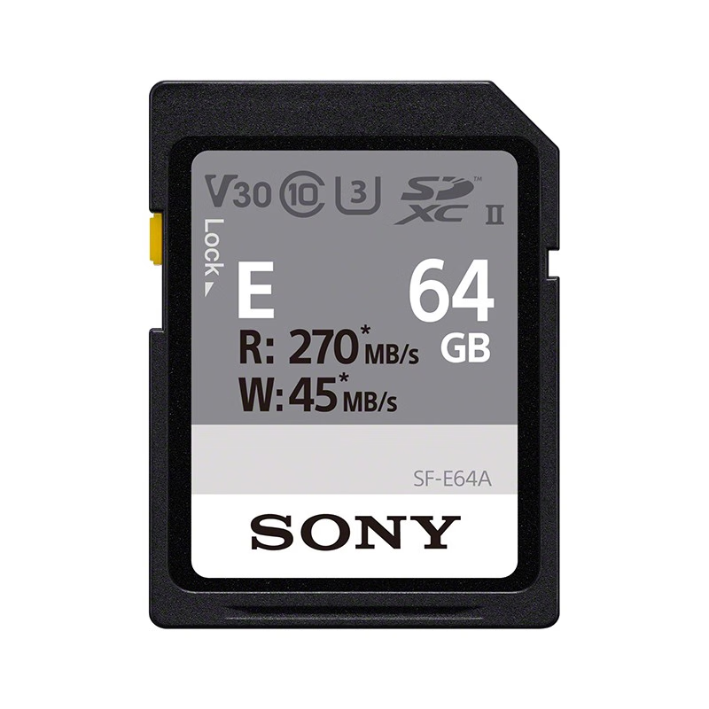 索尼（SONY）高速存储卡64G 270M/S写45MB/S V30(个)
