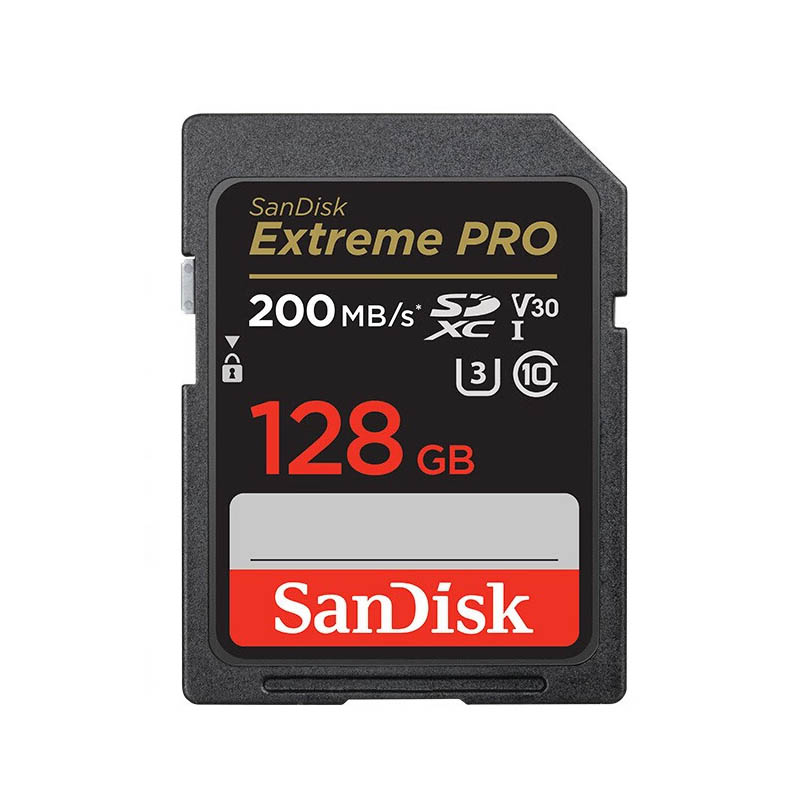 闪迪 相机卡 4K高清SD卡 UHS-I微单存储卡微单反摄像储存大卡内存sd卡内存卡 128G sd卡SDXC 新升级200Mb/s（单位：个）